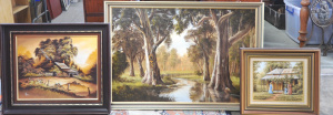 Lot 67 - Group lot - Framed Decorative Oil Paintings & Prints - oils by Tom