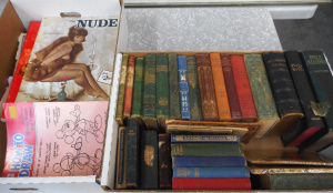 Lot 83 - 2 x Boxes Books, incl Vintage 19th C, How to Draw guides Etc