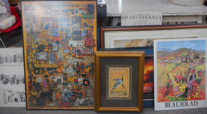 Lot 113 - Mixed Group Framed and Block-mounted Posters, incl 150th Anniversary o