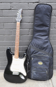 Lot 120 - Abilene Branded Stratocaster Style Electric Guitar w Fender Branded So