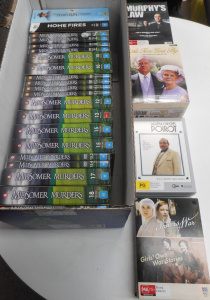 Lot 129 - Box lot DVD Box sets, incl Poirot, Midsomer Murders, etc