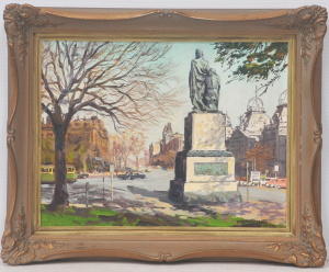 Lot 158 - Frank Carter (1920-1965) Gilt framed Oil Painting - The Burke & Wi