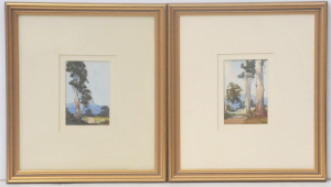 Lot 159 - William L Slack (1876-1949) Pair small framed Watercolours - Pathways