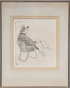 Lot 160 - Raja Azhar Idris (1952 - ) Framed Etching - Figure II - Signed, dated
