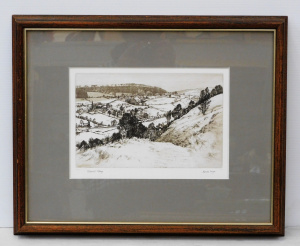 Lot 163 - Harold Sayer (British 1913-1993) Framed Etching - Cotswold Village - S