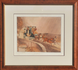 Lot 165 - Henry Aldrich (British 19th C) Framed Watercolour - Behind Time - Sign