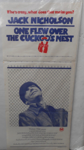 Lot 184 - Vintage Day Bill Movie Poster, One Flew Over the Cuckoos Nest