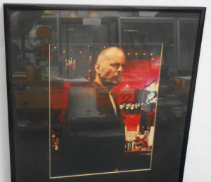 Lot 190 - Framed and Signed Bruce Willis Pulp Fiction Photo with Certificate of