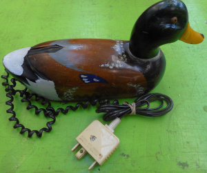 Lot 275 - Vintage Novelty Telemania Decoy Duck Telephone, Made in Taiwan