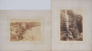 Lot 381 - Nicholas John Caire (1837-1918) 2 x Mounted Albumen Photographs - both