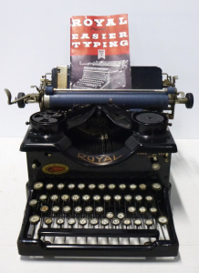 Lot 2 - Vintage 1930s ROYAL Typewriter - VGC, w Royal Easier Typing Course book