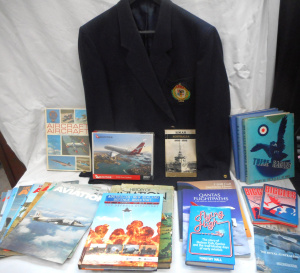 Lot 24 - Mixed Group Aviation and Naval items, incl HMAS Australia Jacket and bo