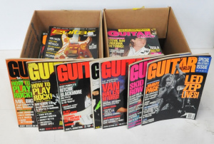 Lot 62 - 2 x Boxes of Guitar Magazines incl Modern The Guitarist Australia, 198