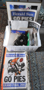 Lot 91 - Large box lot - Vintage & Modern Collingwood Football Club items -