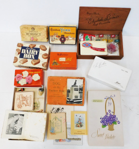 Lot 101 - Mixed Group lot inc Vintage Chocolate Boxes - Rowntrees, MacRobertsons
