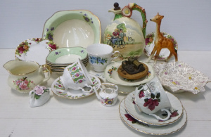 Lot 136 - Group lot of Vintage English China inc, Crown Devon Musical Daisy Bell
