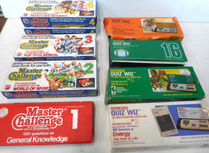 Lot 147 - Group lot Vintage Coleco Quiz Wiz Cartridge + Quiz Books (for Quiz wiz