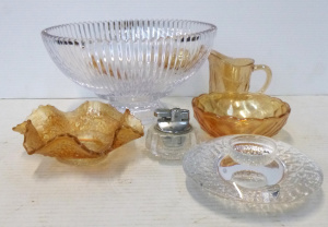 Lot 159 - Group lot of mostly Vintage Crystal & Glass inc, Marigold Carnival