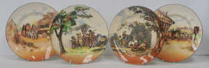 Lot 162 - 4 x Vintage Royal Doulton Series Ware Cabinet Plates inc 2 x The Gipsi