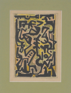 Lot 181 - Teisutis Zikaras (1922-1991) Mounted Ink & Wash - Abstract Study -