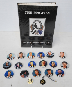 Lot 200 - Group lot - Vintage Collingwood Football Club items - hcover volume 'T
