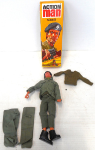 Lot 217 - Vintage Boxed Toltoys Action Man Soldier (missing SLR rifle), with Flo
