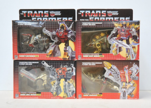 Lot 220 - 4 x Boxed Transformers - all Chinese KO brand remakes of G1 Dinobots -