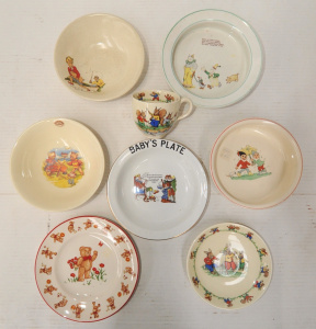 Lot 221 - Group lot of vintage Nurseryware china inc Ridgway Jolly Jinks Cup &am