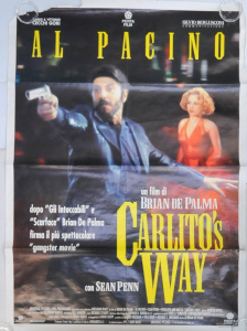 Lot 226 - Vintage Italian Two Sheet (Foglio) Movie Poster c 1993 - Carlito's Way