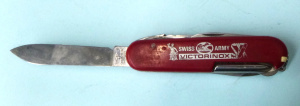 Lot 290 - Vintage Red Victorinox Comprehensive Swiss Army Knife - incl Original