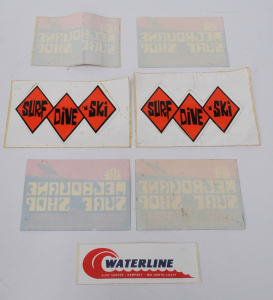 Lot 295 - Small group lot - Vintage Australian Surf Shop stickers - The Melbourn