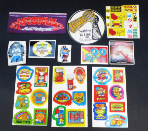 Lot 303 - Small lot - Vintage Stickers - 3 x sheets of Original Scratch & Sn
