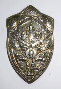 Lot 318 - Victorian Miniature Sterling Silver Copy of the Elcho Challenge Shiel