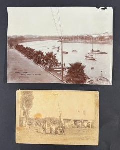 Lot 368 - 2 x Vintage Australian photographs - unframed N J Caire (1837 - 1918)