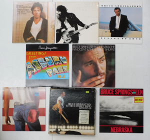 Group Bruce Springsteen Vinyl LP Records, incl Born to Run, Nebraska, Born in th