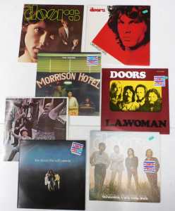 Group of Doors Vinyl LP Records, incl LA Woman, Strange Days, Morrison Hotel (ga
