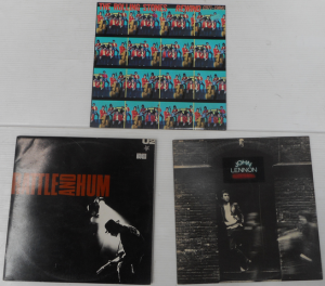 Group Vinyl LP Records, incl The Rolling Stones, John Lennon, U2 (all Aust press