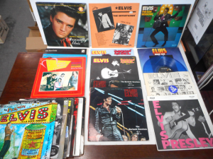 Large Group Elvis Presley Vinyl LP Records, incl Personally Elvis interview albu