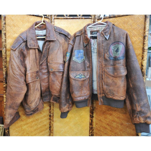 Lot 17 - 2 x Brown Leather Mens jackets incl Wind Armor Leather Jacket Size 3L &
