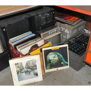 Lot 24 - Lot of Mixed Records & Audio Visual Equipment incl 2 x Boxes of Rec