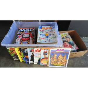 Lot 29 - 2 x Boxes of Vintage Mostly MAD & Australian MAD Magazines incl