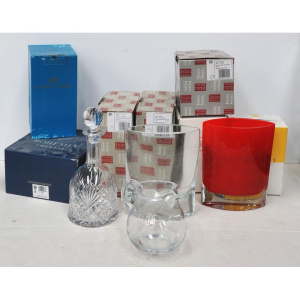 Lot 80 - Lot of Boxed Crystal incl Krosno Solo Vase, Silhouette Jug & Duet O