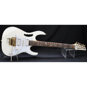 Lot 129 - Copy of an Ibanez JEMUV White Super Strat Electric Guitar