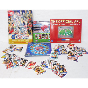 Lot 160 - Group lot of AFL Trading Cards & Albums inc 1998 Official Footy Al
