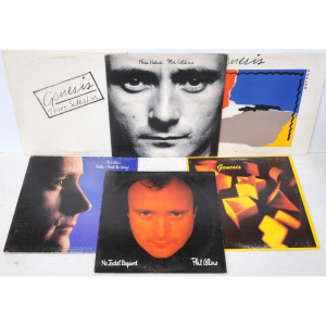 Lot 186 - 6 x Vintage Genesis & Phil Collins Vinyl LP Albums incl Face Value