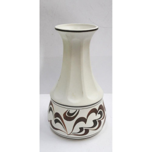Lot 204 - Vintage English Mid Century Modern Radford Vase Panelled neck with two