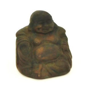 Lot 211 - Vintage heavy Cast Bronze Figure - Seated Buddha - approx 10cm H