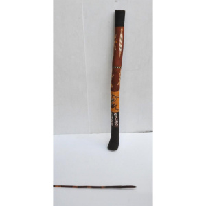 Lot 220 - 2 x Vintage Australian Aboriginal items - Didgeridoo w HPainted Decora