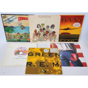 Lot 256 - Lot of Vintage Vinyl LP Albums incl REM, Bruce Springsteen, Queen, Rol