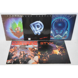 Lot 260 - Lot of 1980s Rock Lp Vinyl Albums incl Journey, Deep Purple, Scorpion
